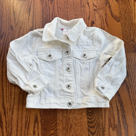 Hanna Andersson Other - Hanna Andersson White Jean Jacket Sz 4